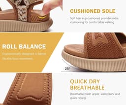 Comfortabele Dames Sandalen Orthopedisch met Open Neus en Verstelbare Bandjes — thumbnail 3