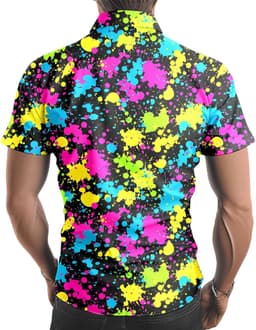 Herenshirt Jaren 80 - Retro Outfit Mannen - Feest Kleding - Relaxed Fit - XXL — thumbnail 3