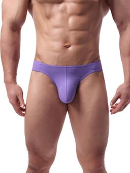 Heren Jockstrap Ondergoed Stretchy Luchtige Slip Bikini met T-Achterkant — thumbnail 3