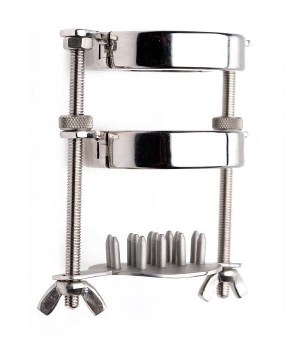 Black Label - Ball Stretcher met Ball Crusher met Spijkers — afbeelding 1