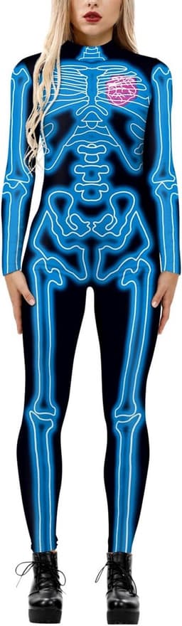 Robot Punk Bodysuit voor Dames en Heren - 3D Print Cosplay en Carnaval Kostuum — thumbnail 5