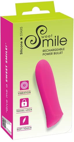Sweet Smile – Krachtige Mini Bullet Vibrator Ideale Reisgenoot en Fluister Stil – 8.5 cm – Roze — thumbnail 7