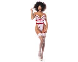 Mapalé Sexy Anita - Kostuum Verpleegster - Wit - Maat S/M