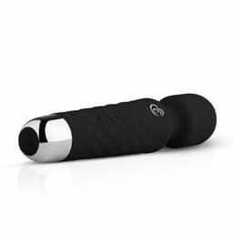 EasyToys - Mini Wand Vibrator - Wandvibrator - Ook voor Massages - Oplaadbaar - Waterproof - Wand Vibrator - Vibrator - Vibrators voor Vrouwen - Sex Toys voor Vrouwen - Vibrators - Zwart — thumbnail 3