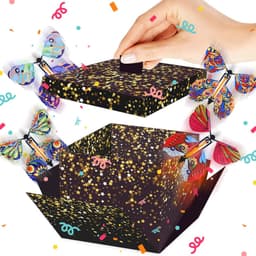 Verrassingsgeschenkdoos - vlinders - doe-het-zelf explosiebox - klein - verjaardagscadeau voor vrienden en familie - creatieve gift box — thumbnail 1