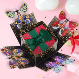 Verrassingsgeschenkdoos - vlinders - doe-het-zelf explosiebox - klein - verjaardagscadeau voor vrienden en familie - creatieve gift box — thumbnail 4