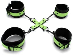 Kiotos - Glow in the Dark - Boeienset - Polsboeien Handboeien en Hogtie Set — thumbnail 4