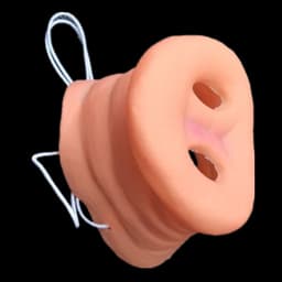 2-delig - Dierenneusmasker - Halloween Cosplayfeest Varkensneus - Geschikt voor Pigsy-personagespel - Huidskleur — thumbnail 3