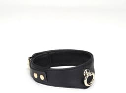 Liebe Seele - Demon's Kiss - Curved Collar Met Leash - Luxe En exclusief ontwerp - Zwart/Goud — thumbnail 5