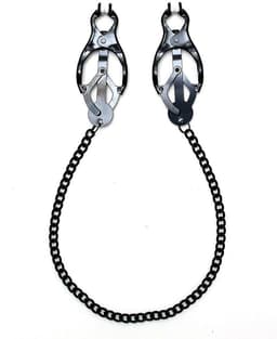 Rimba - Japanse Clover Tepelklemmen Met Ketting - Zwart — thumbnail 2