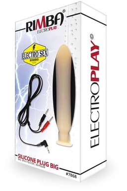 Rimba Electro Sex - Siliconen Dildo Plug Groot bi-polair 155 mm — thumbnail 2