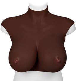 XX-DreamToys - Ultra Realistische Bodysuit - Drag - Bovenlijf Met Borsten - Bruin L — thumbnail 7
