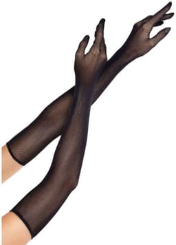 Leg Avenue - Opera Long Fishnet Gloves Black — thumbnail 2