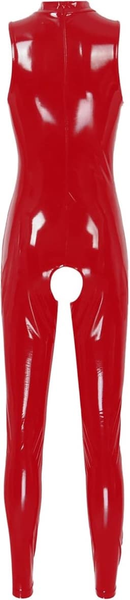 Latex catsuit dames met open borst en kruis — thumbnail 5