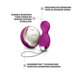 LELO HULA Beads – Kegel-Oefenkegels – Draaiend – Deep Rose — thumbnail 3