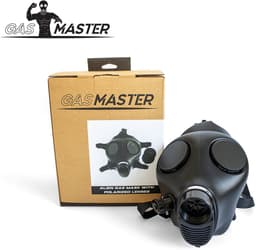 GASMASTER Alien Gasmasker – Gepolariseerde Lenzen + Metalen Oogkappen — thumbnail 4