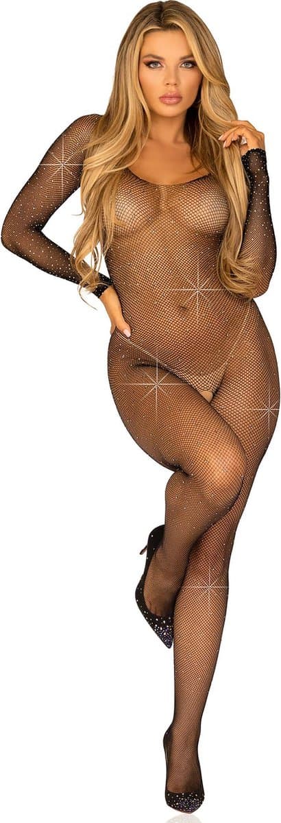 Fishnet sleeved bodystocking — afbeelding 1