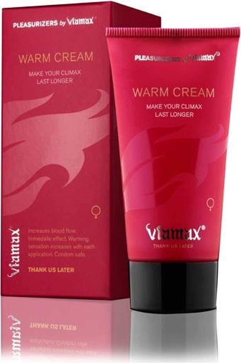 Viamax Warm Cream - 50 ml - Stimulerend Middel — afbeelding 1