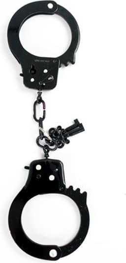 Pipedream Fetish Fantasy HandBoeien Metal Designer Handcuffs zwart — thumbnail 2