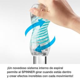 Tenga - Spinner 06 Brick Masturbator - Transparant/Paars — thumbnail 5