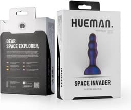 Hueman - Space Invader - Vibrerende en Stotende Buttplug - Buttplugs - Buttplug Vibrator - Anal Plug - Sex Toys voor Vrouwen en Mannen - Seksspeeltjes - Paars — thumbnail 10