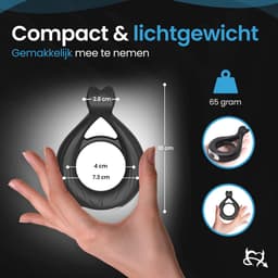 Toys Hub® Vibrerende Cockring met Opbergzakje - Incl. E-BOOK - 10 Vibraties – Sex Toys voor Koppels & Mannen - Penisring - USB oplaadbaar - Cockring Vibrerend - Clitoris Stimulator - Zwart — thumbnail 5