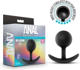 Anal Adventures Platinum - Vibra Siliconen Anaal Plug — thumbnail 2