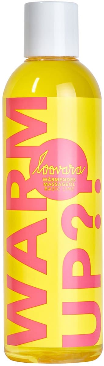 Loovara Massageolie 250 ml - Warm Up - Natuurlijke oliën, erotische massageolie, warme liefdesolie voor opwinding bij het voorspel, met zoete geur voor partnermassage, veganistisch — afbeelding 1