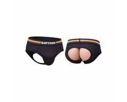 Barcode Berlin Backless Brief Pride Black - MAAT XXL - Erotisch Heren Ondergoed - Slip voor Man - Sexy mannen Slip