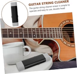 Snaar Reiniger - Instrument Onderhoud - Muziek Instrumenten - Dubbelzijdig Ontwerp - 12.8 cm - Zwart — thumbnail 5
