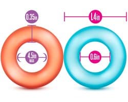 Blush Play met Me koning Of Ring 6-pack Penisring - Multicolor