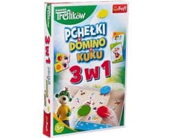 3 in 1 bordspelset: Kukushka, Domino en Fläuel
