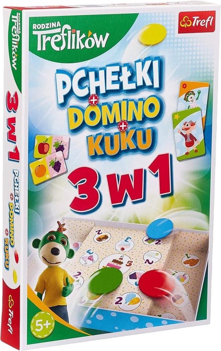 3 in 1 bordspelset: Kukushka, Domino en Fläuel — afbeelding 1
