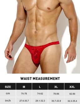 Sexy Ondergoed voor Heren - Transparante Tanga van Kant — thumbnail 3