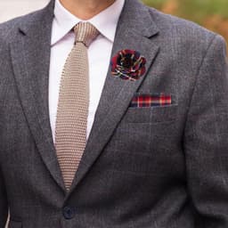 Schotse broche, tartan broche roos reversspeld voor Burns Night charmes, rozet broches, Highland Dress tartan accessoires & Burns Night jurk decoraties voor vrouwen en mannen — thumbnail 3