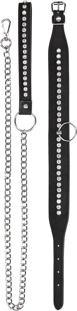 Diamond Studded Collar with Leash — thumbnail 4