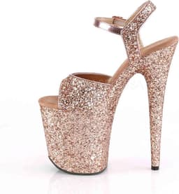 Pleaser - FLAMINGO-810LG Sandaal met enkelband, Paaldans schoenen - Paaldans schoenen - 40 Shoes - Goudkleurig/Champagne — thumbnail 3