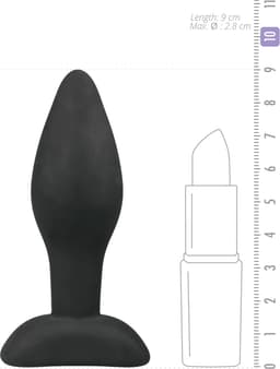 Kleine zwarte siliconen buttplug — thumbnail 5