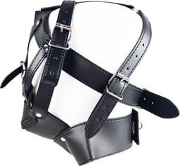 BNDGx® - Extreme BDSM sex Masker - Nep Leer - Met Gag blinddoek - SM Erotisch — thumbnail 2