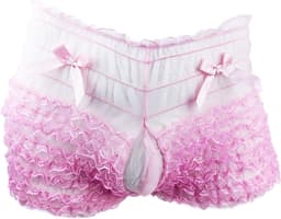 BamBella ® - Boxer short - Onesize - Sexy Erotische - Roze Dun kant gaas stof Ondergoed — thumbnail 4