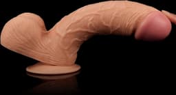 Realistische XXL King Size Dildo 25 cm lang en 6 cm dik — thumbnail 4