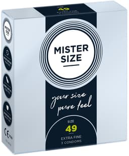 MISTER SIZE 49 Ultra Dunne S condooms (3 pack) — thumbnail 1