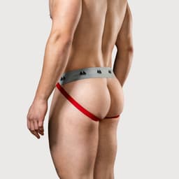 MM Sports Original Edition Swimmer/Jogger Jockstrap 2 inch Red - MAAT S - Heren Ondergoed - Jockstrap voor Man - Mannen Jock — thumbnail 4