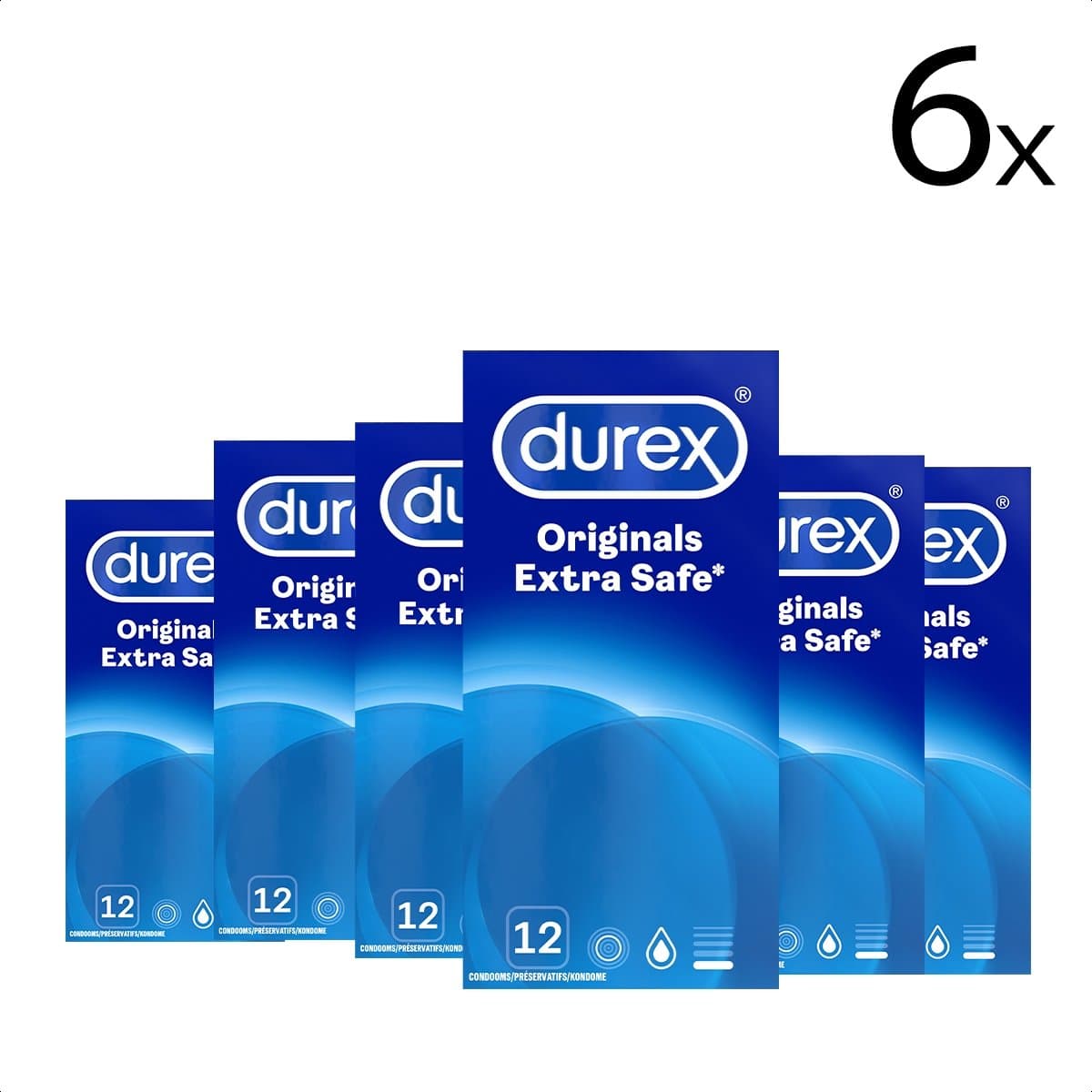 Durex Originals Condooms Extra Safe - 6x 12 stuks — afbeelding 1