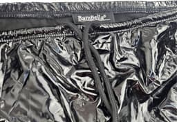 BamBella ® - Boxer short Maat S/M Datex Zwart (Latex en stof SM kleding BDSM erotische heren kleding ondergoed lingerie onderbroek zwart — thumbnail 2
