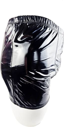 BamBella ® - Boxer short Maat L/XL Datex Zwart (Latex en stof SM kleding BDSM erotische heren kleding ondergoed lingerie onderbroek zwart — thumbnail 3