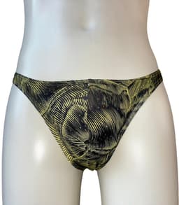 LekkerStout All-Day String - Geel/Zwart - Sexy Herenondergoed | L | ( LS097 ) — thumbnail 1