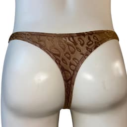 LekkerStout Heren String Luipaardprint - Bruin Kant - Sexy Herenondergoed - Maat L | ( LS261 ) — thumbnail 3