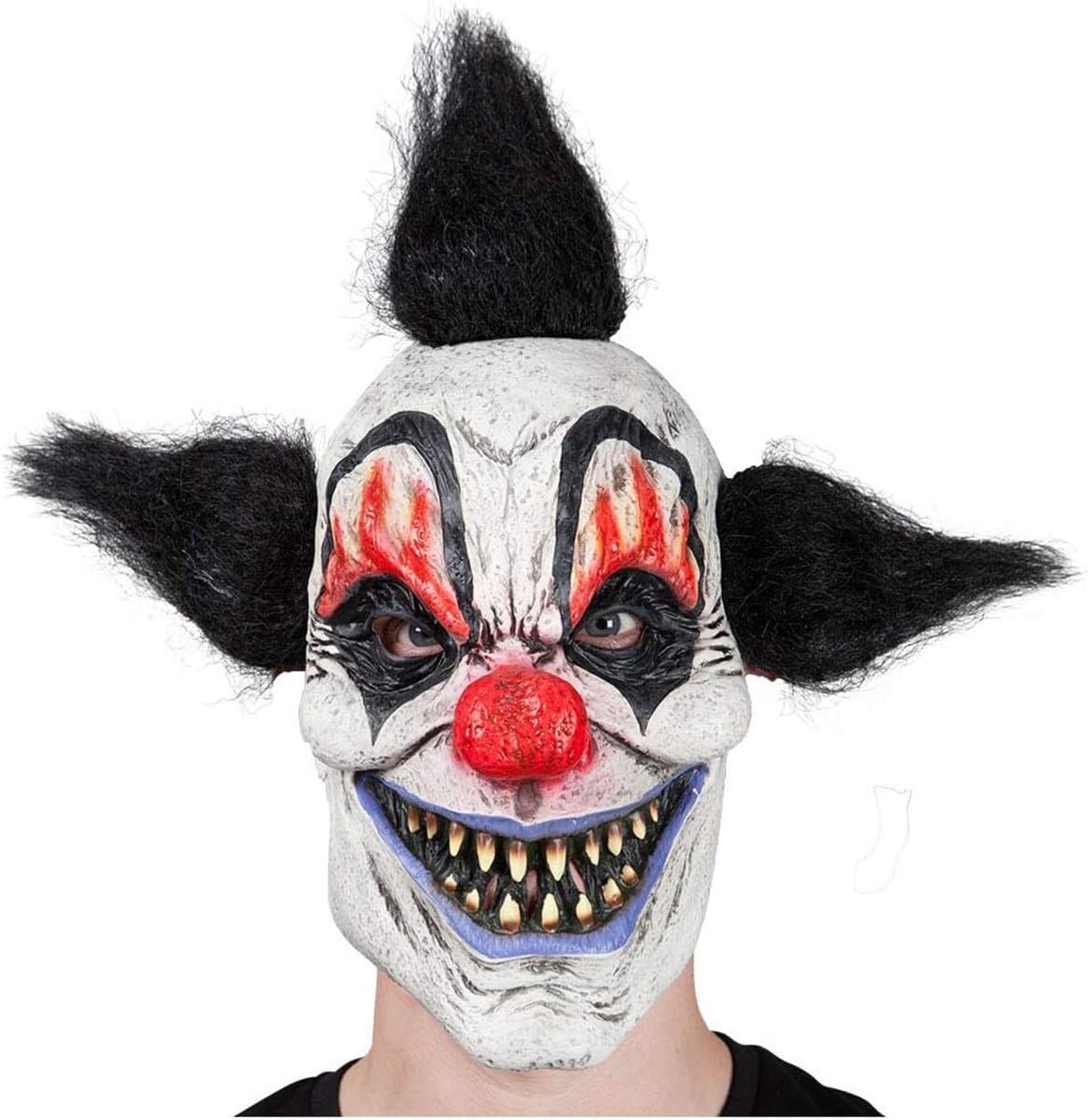 Eng Verkleedmasker Griezelige Clown Halloween Kostuum Accessoire Volwassenen Unisex — afbeelding 1