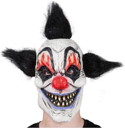 Eng Verkleedmasker Griezelige Clown Halloween Kostuum Accessoire Volwassenen Unisex — thumbnail 1